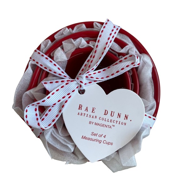 Rae Dunn Valentines Measuring Cups | eBay Rae Dunn RED Heart \